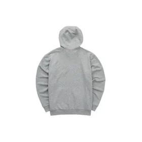 Barevná ležérní bunda s kapucí a zipem „Grey White“