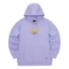 Barevná ležérní série mikina s potiskem písmen „Purple Yellow“