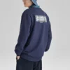 Barevná mikina s potiskem z řady Casual „Navy White“