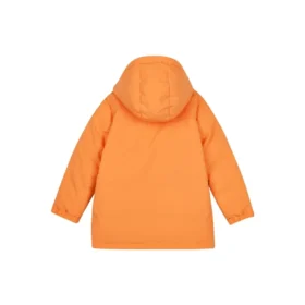 BASIC Tkaná středně dlouhá péřová bunda s potiskem písmen „Orange White“