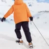 BASIC Tkaná středně dlouhá péřová bunda s potiskem písmen „Orange White“