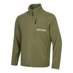 Bunda na zip s potiskem loga značky „Olive Green Black Blue“