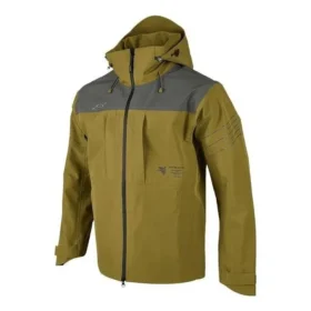 Bunda s kapucí a zipem ze série Nightingale „Olive Green Grey“