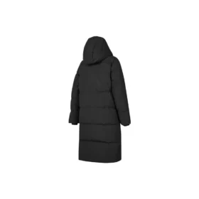 Dlouhá péřová bunda s potiskem loga BASIC „Black“