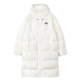 Dlouhá péřová bunda z řady Lifestyle „White“