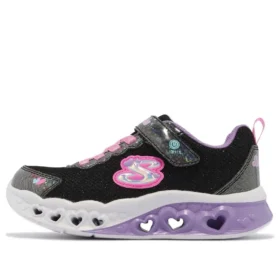Flutter Heart Lights „Black Purple Pink“