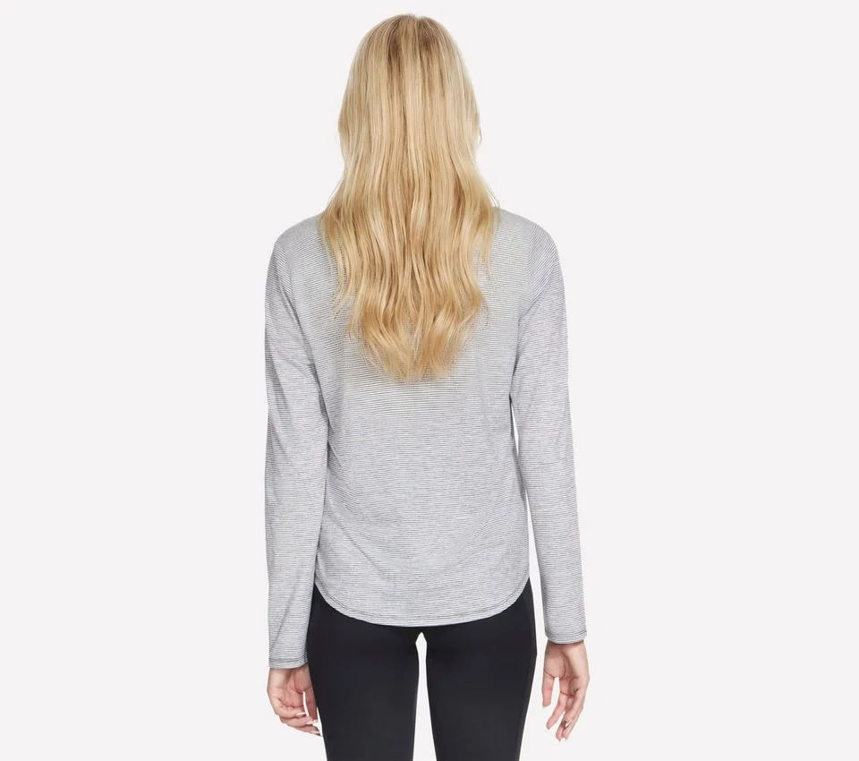 GO DRI Swift Stripe LS Crew GO DRI Swift Stripe LS Crew