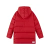 Grafická dlouhá péřová bunda „Red“