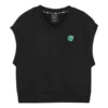 Grafické ležérní tričko bez rukávů „Black“