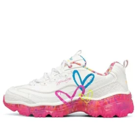 James Goldcrown x Skechers D‘ Lites Crystal nízká běžecká obuv růžová/bílá