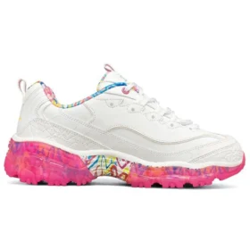 James Goldcrown x Skechers D‘ Lites Crystal nízká běžecká obuv růžová/bílá
