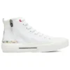 James Goldcrown x Skechers New Moon High-Top plátěné boty bílé
