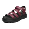 Jammers Poppin“ sandály s pásky „Burgundy“