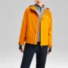 Jednobarevná bunda 3 v 1 se zipem „Orange Teal“