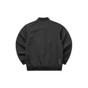 Jednobarevná bunda na zip „Black“