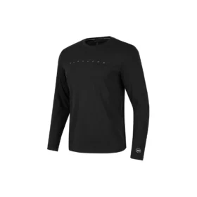 Jednobarevné ležérní sportovní tričko s dlouhým rukávem „Black“ Jednobarevné ležérní sportovní tričko s dlouhým rukávem „Black“