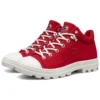 Jeremy Ville x Skechers Roadies vysoké plátěné boty červené/bílé