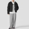 Krátká péřová bunda z řady Casual „Black“