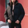 Krátká péřová bunda z řady Lifestyle „Black“
