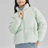 Krátká péřová bunda z řady Lifestyle „Teal“