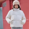 Krátká péřová bunda z řady Lifestyle „White“