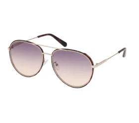 Kulaté kovové sluneční brýle typu Aviator