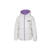 Lehká teplá oboustranná péřová bunda „Black Grey Purple“