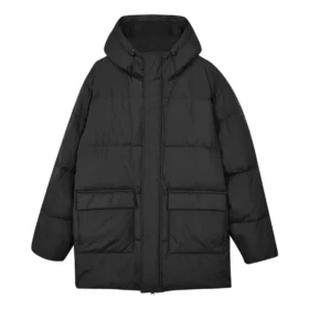 Ležérní dlouhá péřová bunda „Black“