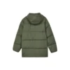 Ležérní dlouhá péřová bunda „Olive Green“