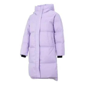 Ležérní dlouhá péřová bunda „Purple“