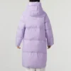 Ležérní dlouhá péřová bunda „Purple“