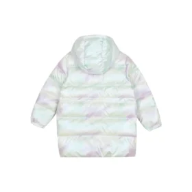 Ležérní dlouhá péřová bunda „White“