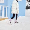 Ležérní dlouhá péřová bunda „White“