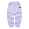 Ležérní kalhoty s vysokým pasem „Purple Black Blue Grey“