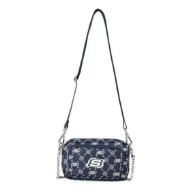 Ležérní látková taška přes rameno s nastavitelným popruhem „Navy White“