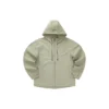 Ležérní mikina s kapucí „Black White Olive Green“