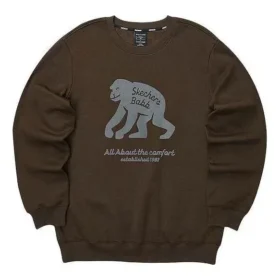 Ležérní mikina s potiskem „Brown Grey“