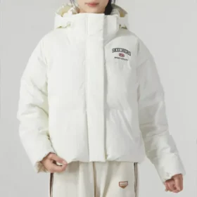 Ležérní péřová bunda „White“