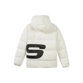 Ležérní péřová bunda „White“