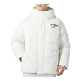 Ležérní péřová bunda „White Black“