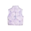 Ležérní péřová vesta „Purple White“