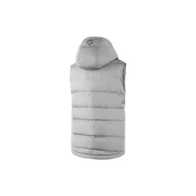 Ležérní péřová vesta s kapucí „Grey“