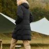 Ležérní série Dlouhá péřová bunda „Black“