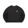 Ležérní svetr s kulatým výstřihem „Black Red“