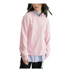 Ležérní svetr s kulatým výstřihem „Pink“