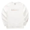 Ležérní svetr s kulatým výstřihem „White“