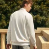 Ležérní svetr s kulatým výstřihem „White“