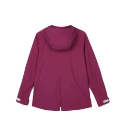Ležérní tkaná bunda s kapucí a logem řady Stroll „Burgundy“