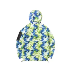 Ležérní tkaná kamuflážová bunda „Green Blue White“