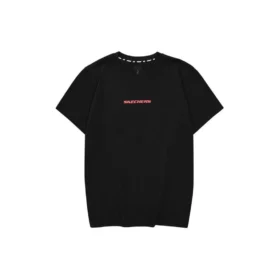 Ležérní tričko s potiskem písmen „Black Red White“